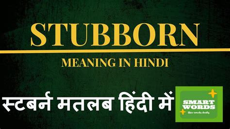 stubborn meaning in punjabi